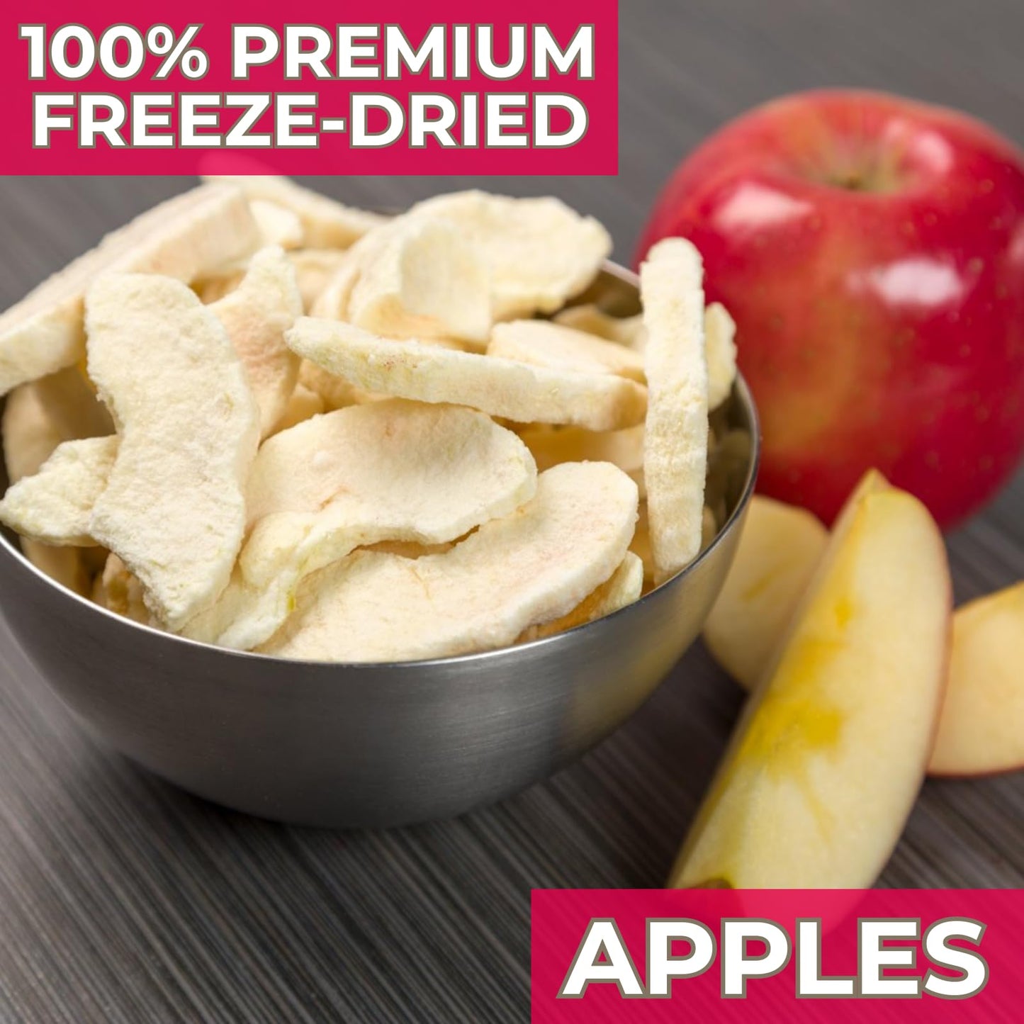 Nutristore Freeze Dried Fuji Apples | #10 Can Fruit | Perfect Healthy Snacks | Bulk Survival Emergency Food Storage Supply | Low