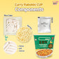 Yopokki Instant Rabokki Cup (Curry, Cup Of 2) Korean Street Food With Spicy Curry Taste Sauce Ramen Noodle Topokki Rice Cake - Q