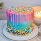Twisweet Rainbow Pearl Sprinkles for Cake Decorating, Edible Sugar Pearls for Baking, Mix Size, Cake Topper Cupcake Cookie Ice C