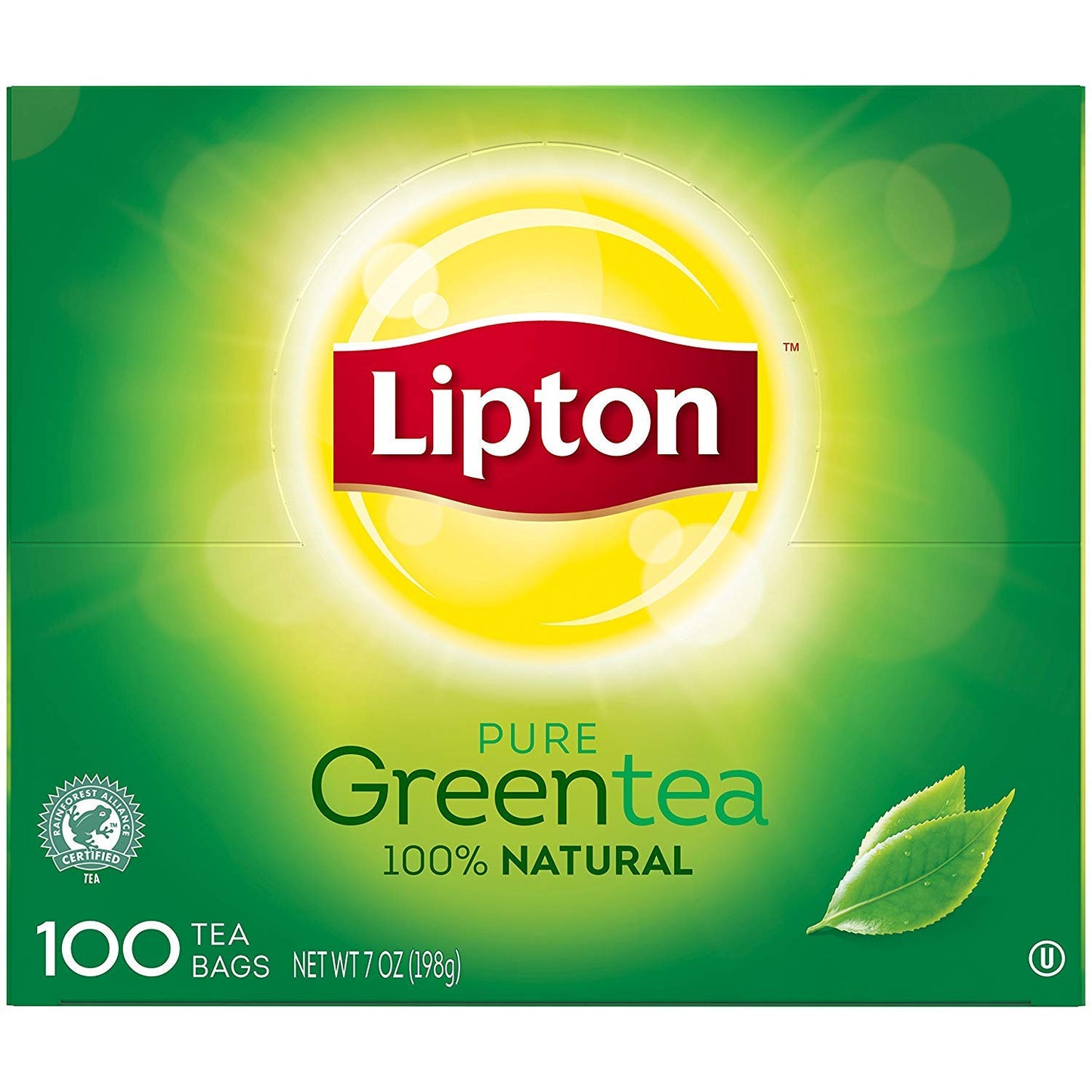Lipton Green Tea, 100 Percent Natural Signature Blend with hint of Jasmine, 100 Count (Pack of 5)