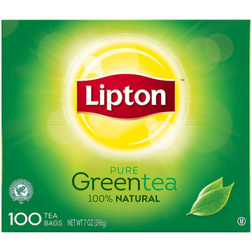 Lipton Green Tea, 100 Percent Natural Signature Blend with hint of Jasmine, 100 Count (Pack of 5)