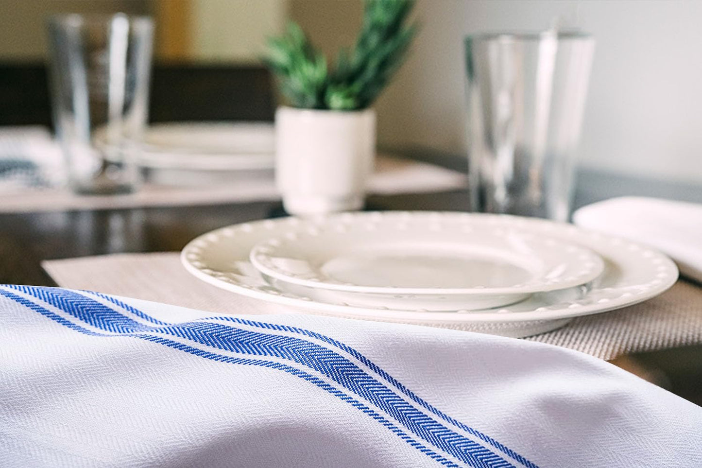 Avalon Dish Towels Set (Value Pack Of 15) Size 15X25 Inch, 100% Cotton Soft & Absorbent Linen Kitchen Towels, Tea Towels, Reusab