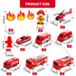 15 Pieces Fire Truck Cake Topper Fireman Cake Topper Firetruck Birthday Decorations For Fireman Fire Trucks Birthday Party Cake