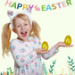 Gcqjoq Plastic Easter Eggs For Holiday Decorations And Celebrations, 30 Pcs (Gold)