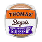 Thomas Blueberry Bagels, 6 Pre Sliced Bagels with No High Fructose Corn Syrup, 20 Oz Bag