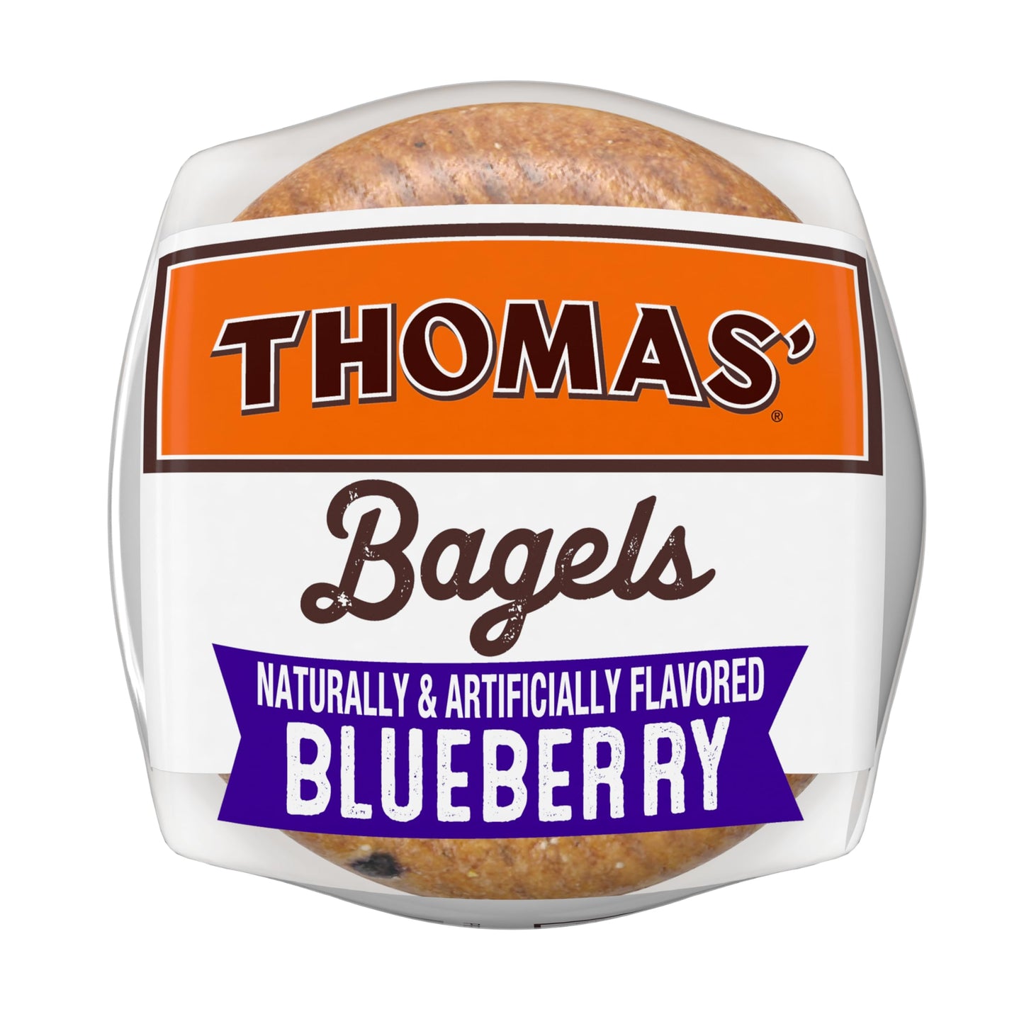 Thomas Blueberry Bagels, 6 Pre Sliced Bagels with No High Fructose Corn Syrup, 20 Oz Bag