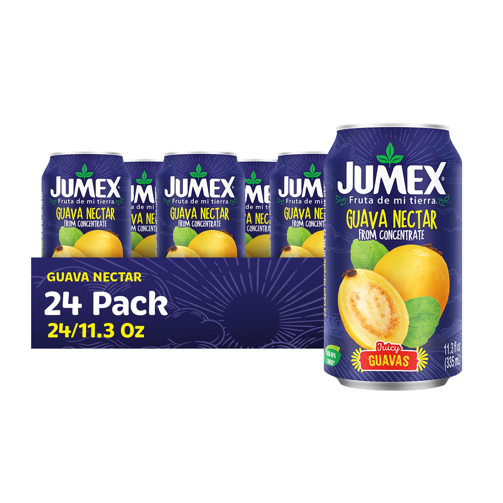 Jumex Guava Nectar - Recyclable Can with Non-BPA Lining - 11.3 Fl Oz (Pack of 24)