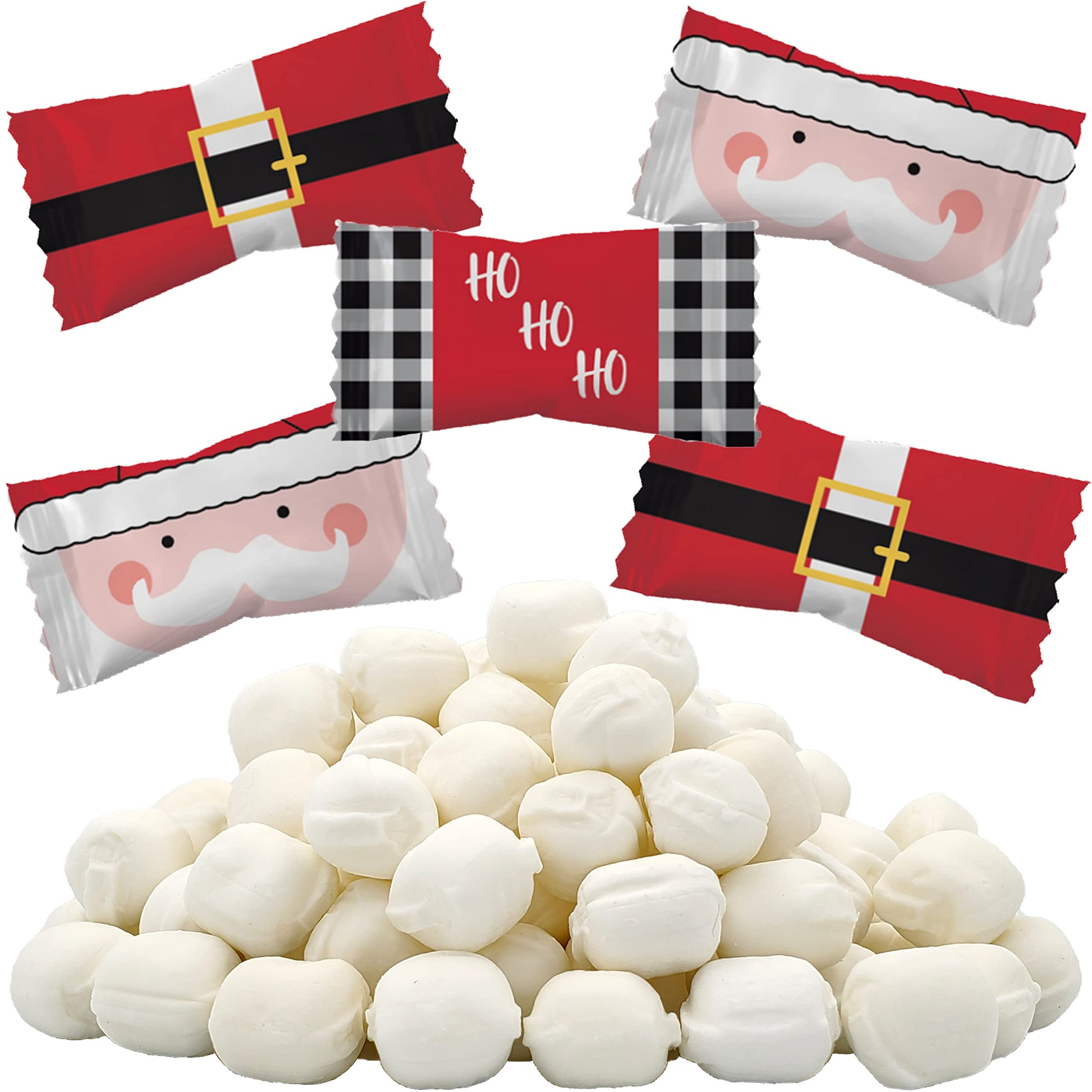 The Dreidel Company Santa Buttermints Buttermints, Mint Candies, After Dinner Mints, Butter Mint Candy, Fat-Free, Individually W