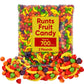 Fruit Candies | Hard Candies - Bulk Candy - 2 Pound - Fruit Shaped Hard Candy - Retro Candy - Unwrapped Candy for Machine Refill