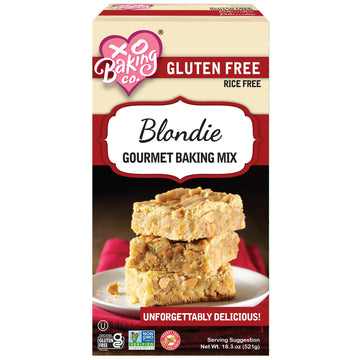 XO Baking Co. Gluten Free Blondie Gourmet Baking Mix; Non-GMO; Kosher; Rice Free; Dairy Free; Peanut Free; No Preservatives; No 