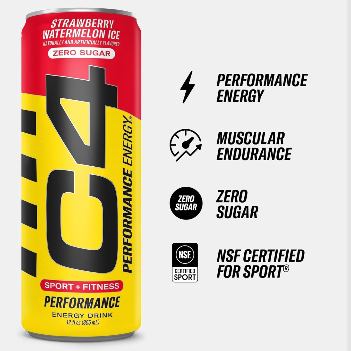 Cellucor C4 Energy Drink Variety Pack, Sugar Free, 4 Flavors, 12 Fl Oz, Pack of 12