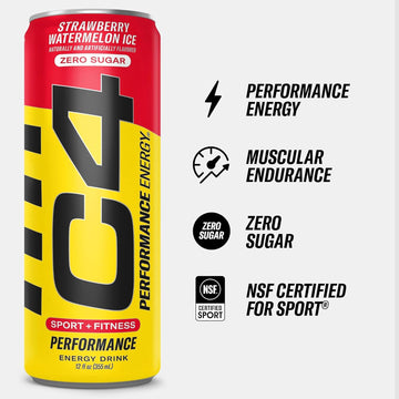 Cellucor C4 Energy Drink Variety Pack, Sugar Free, 4 Flavors, 12 Fl Oz, Pack of 12