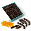 Andy Anand Dark Chocolate Covered Orange Peel Bars, 40 pc, 12 oz – Real Candied Orange Zest, Belgian Chocolate, Birthday & Holiday Gift Box