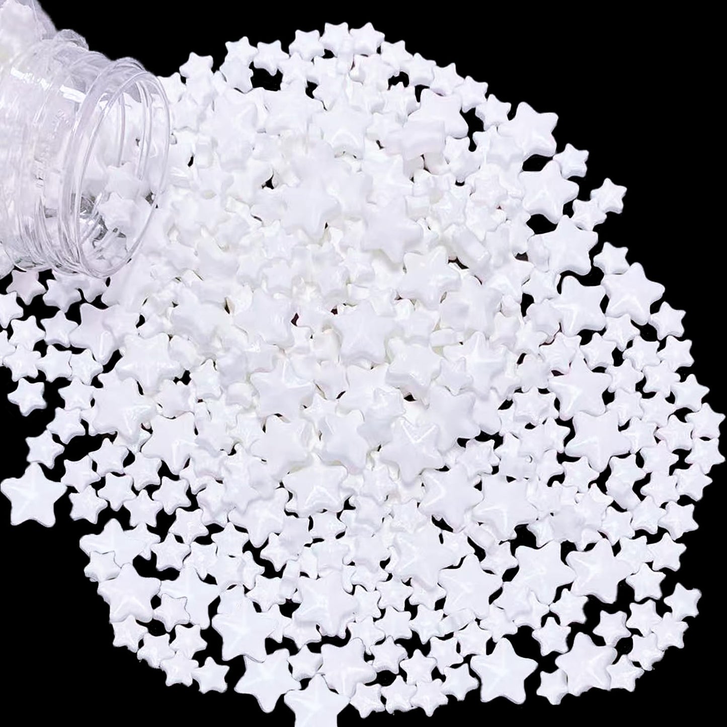 Sentovac White Star Sprinkles Edible Sugar For Cake Decorating Mix Sizes White Star Sprinkles Cake Topper Cupcake Cookie Baking
