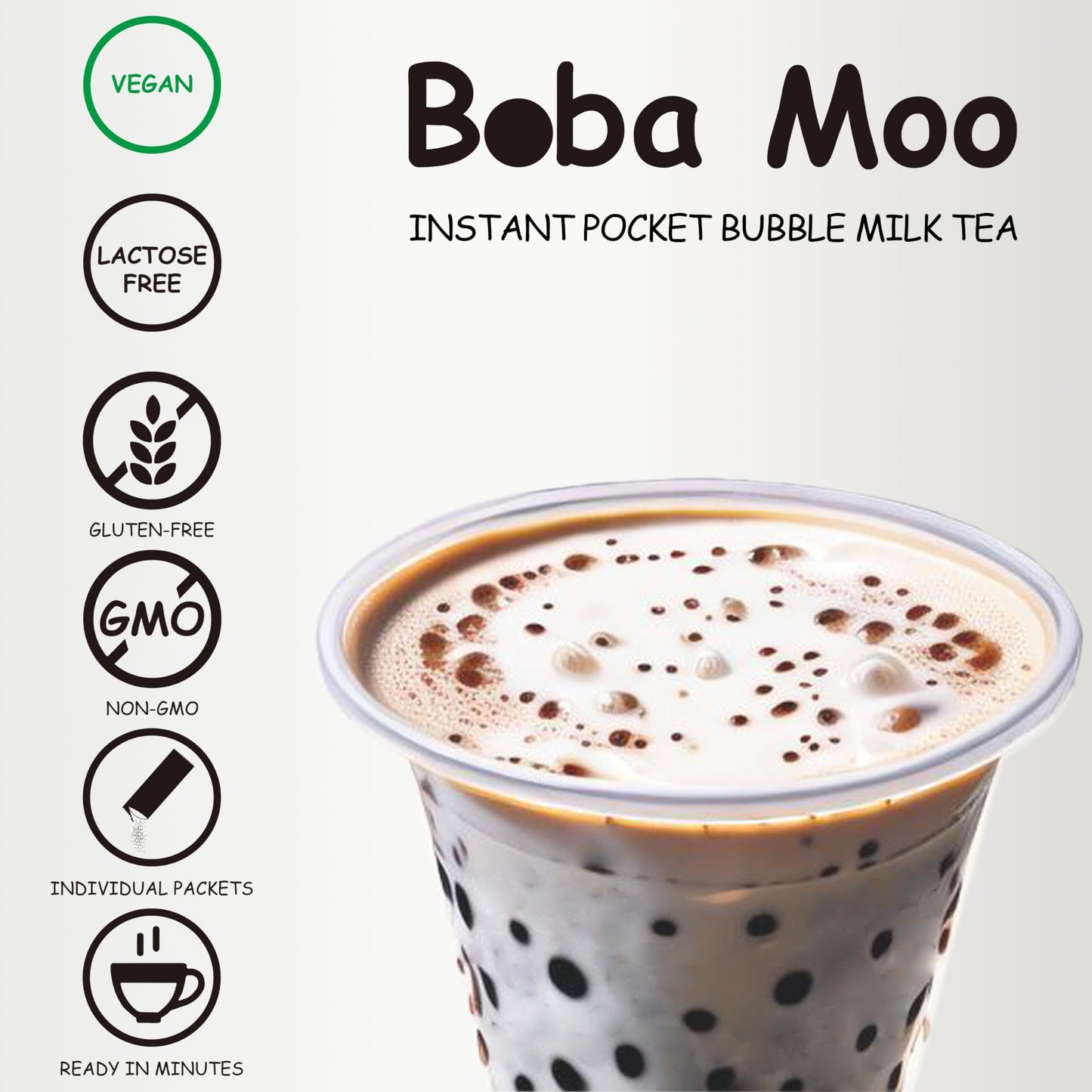 Boba Moo X Premium Boba Tea Kit Combo (Classic & Taro) - Only 5,000 Kits Yearly, Small Batch Bubble Tea Kit With Boba Tapioca Pe