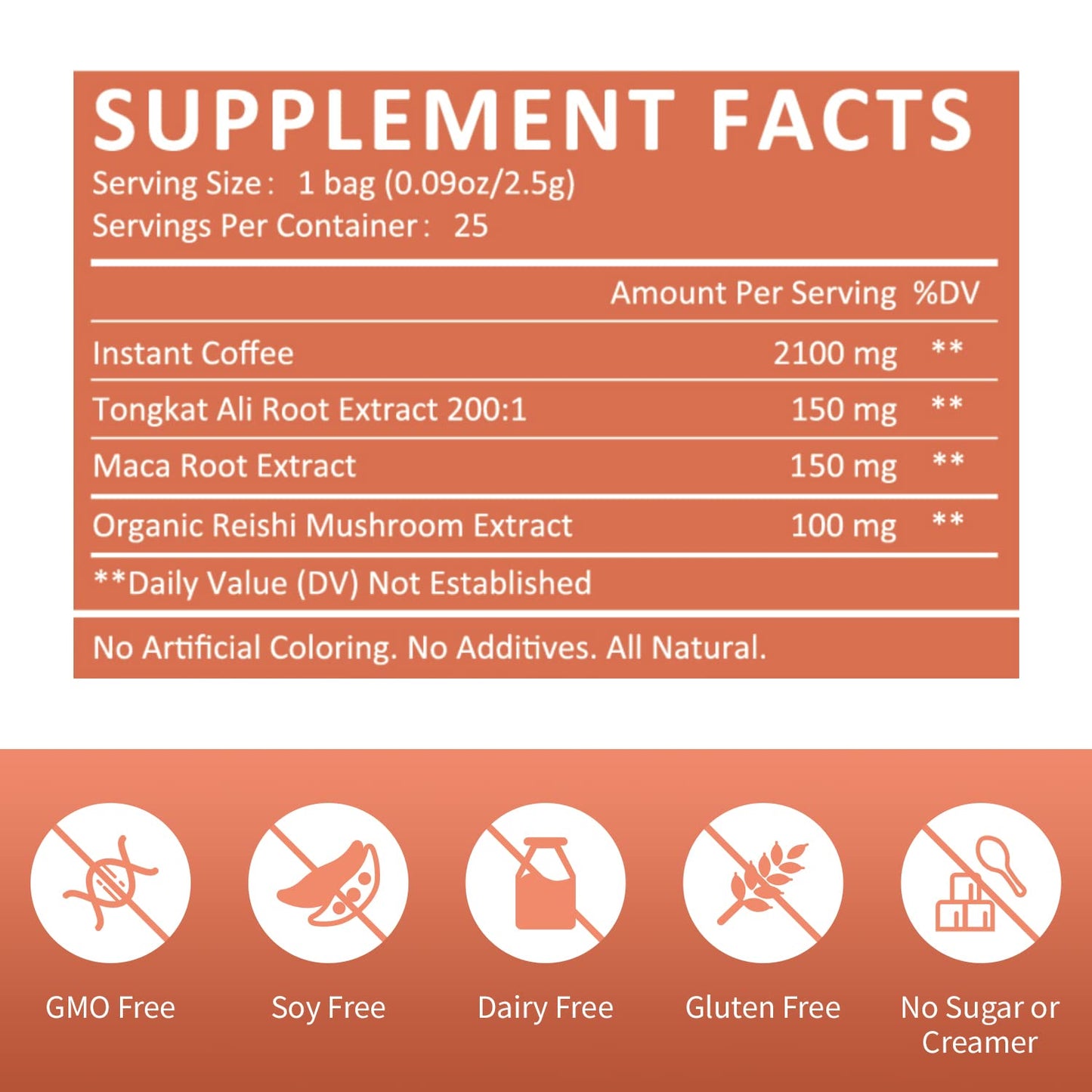 Ganoherb Maca Energy Coffee For Men, Women Herbal Coffee With Tongkat Ali, Maca Root, Reishi Mushroom Extract For Energy & Focus