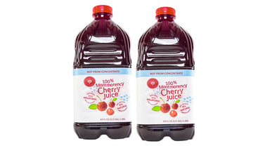 Cherry Bay Orchards Tart Montmorency Cherry Juice, 64 Oz Bottle (2 Pack, Total 128 Ounces) - 100% Natural Tart Montmorency Cherry Juice Promotes Health And Wellbeing - Not From Concentrate