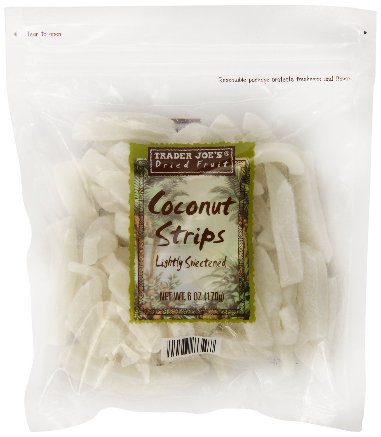 Trader Joe'S Coconut Strips (Pack Of 4)