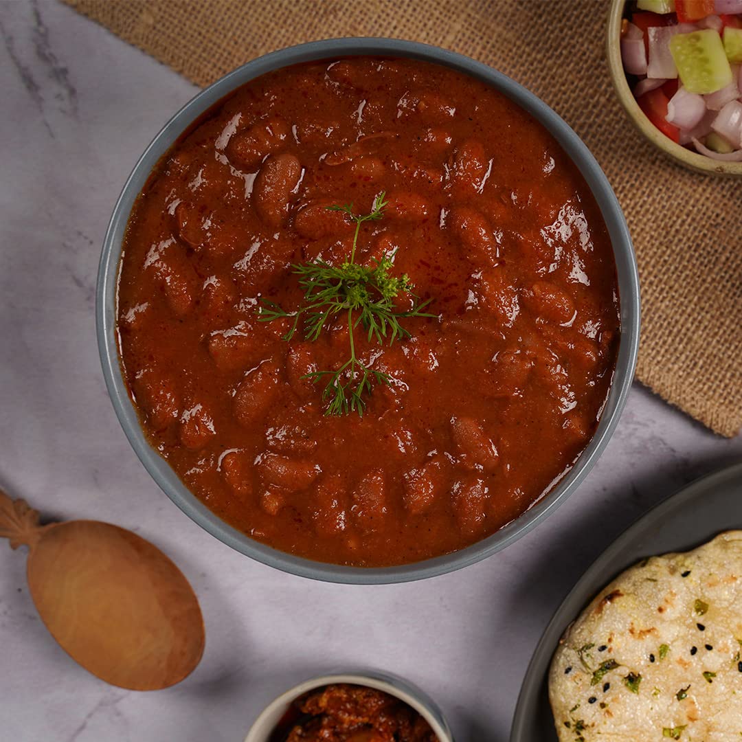 Ashoka Authentic Indian Meals 1932, Vegan Red Kidney Beans, All-Natural Microwaveable Entrees, Shahi Rajma, Kosher Certified, Tr