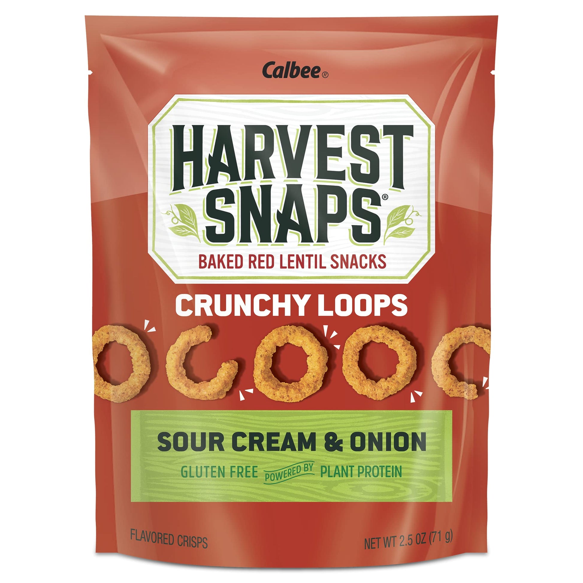 HARVEST SNAPS Veggie Chips Sour Cream & Onion - Gluten Free, Non-GMO, 1.88 lb (12 Snack Packs)