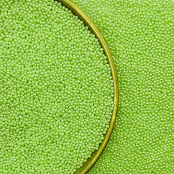 Edible Light Green Sprinkles Candy 2Mm Mini Pearls Cake Decorations Cupcake Toppers Cookie Decorating Perfect For Wedding Party
