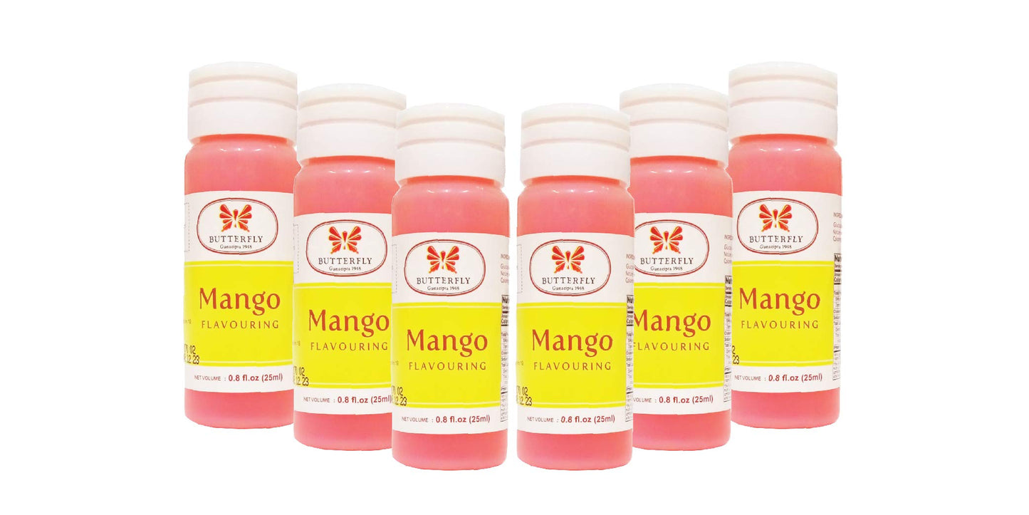 Butterfly Flavoring Extract Paste, 25 ml (Mango, Pack of 6)