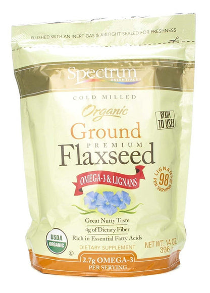 Spectrum Essential, Flaxseed Ground Organic, 14 Ounce