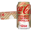 Coca-Cola Holiday Creamy Vanilla Fridge Pack Cans  12 fl oz  12 Pack