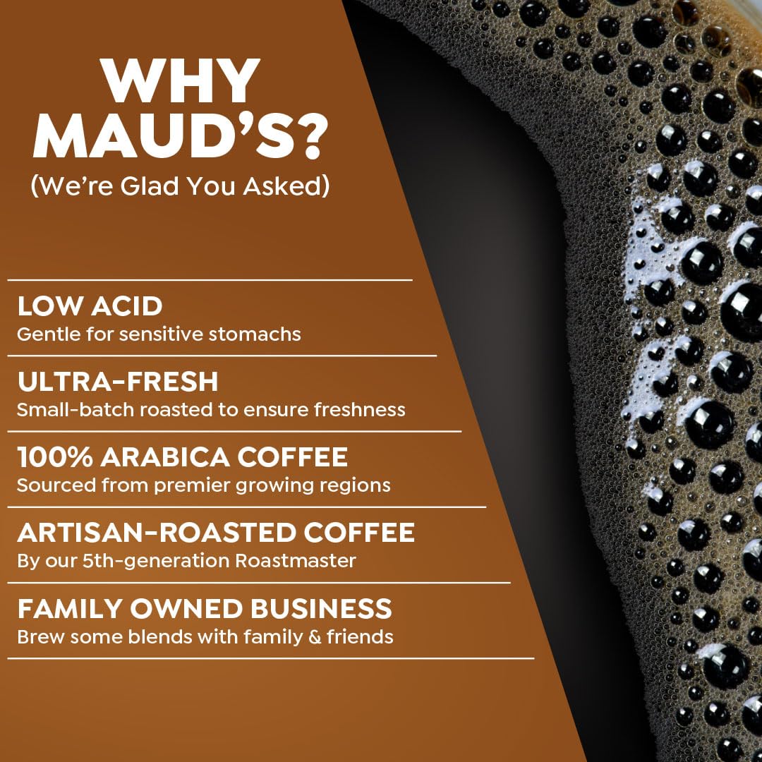 Maud'S Sweet Hazelnut Flavored Coffee Pods, 18 Ct, Medium Roast Flavored Coffee In Recyclable Single Serve Pods - 100% Arabica B