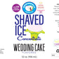 Hypothermias Shaved Ice Syrup Concentrate - Wedding Cake Flavor - 32 Fl Oz - Makes 8 Gallons - Unsweetened, Must Add Sweetener and Water