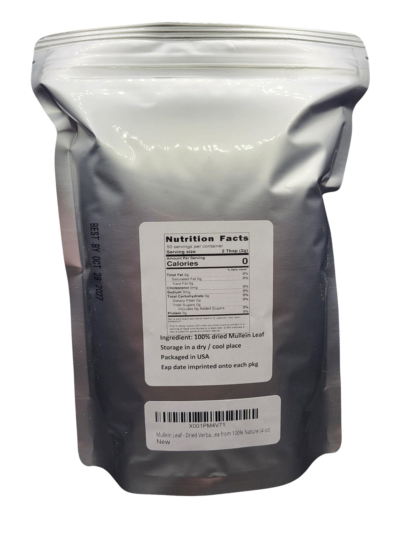 Mullein Leaf - Dried Verbascum Thapsus Loose Tea From 100% Nature (4 Oz)
