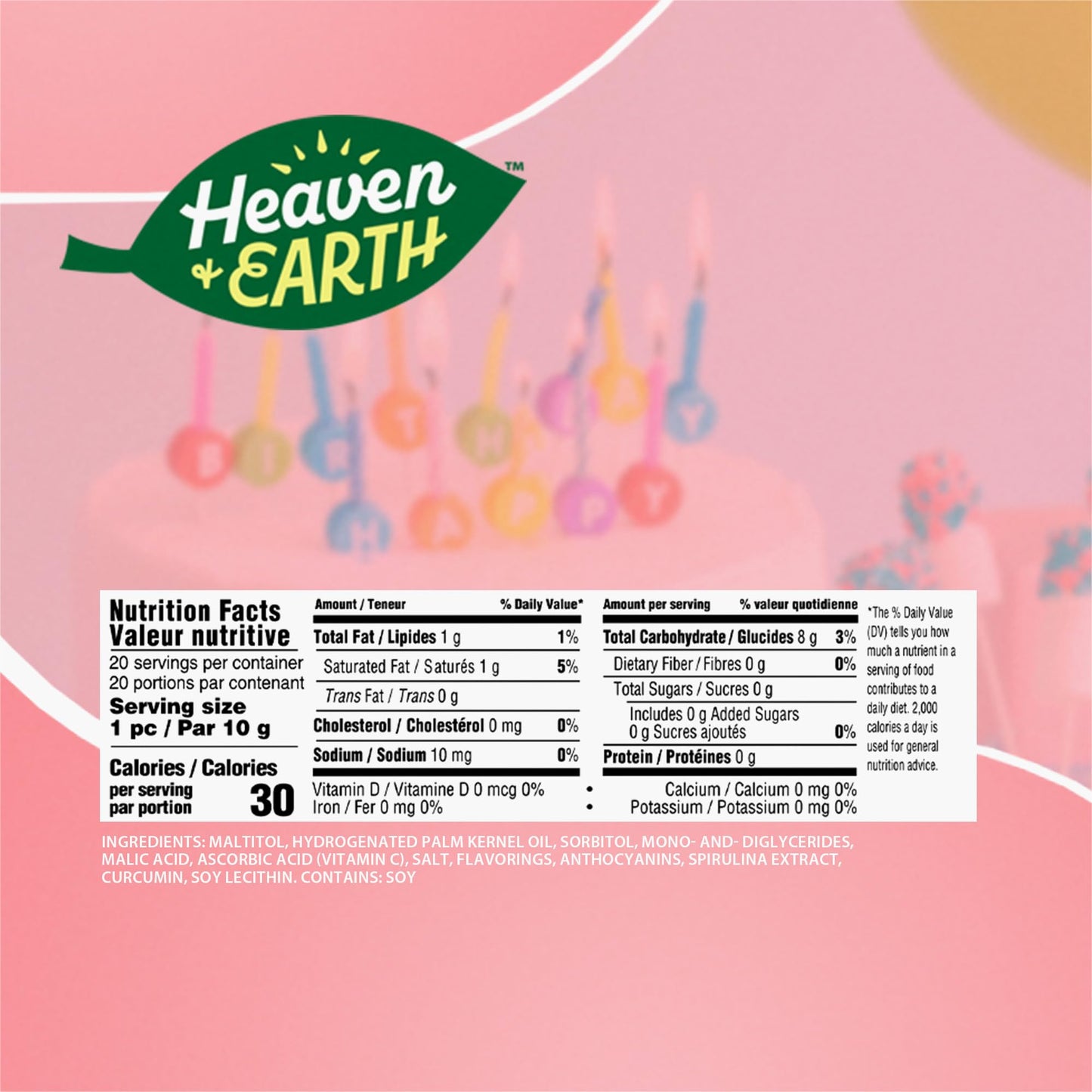 Heaven & Earth Sugar Free Lil Taffy Fruit Mix (Approx. 20 Count) | Dye Free Candy | Made With Natural Colors & Flavors, No High Fructose Corn Syrup, Gluten Free, Nothing Artificial, Goody Bag And Pinata Fillers, Kosher, Wonderfully Delicious!