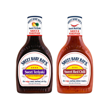 Sweet Baby Ray's Gourmet Sauce & Marinade Variety Pack 1 Sweet Red Chili Sauce, 1 Teriyaki Sauce. 2 ct. - Includes Sweet Baby Ra