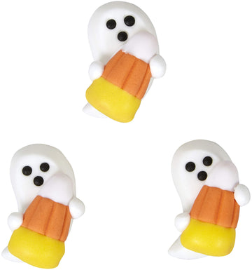 Wilton Food Items Royal Icing Decor Cndy, Ghost With Candy Corn
