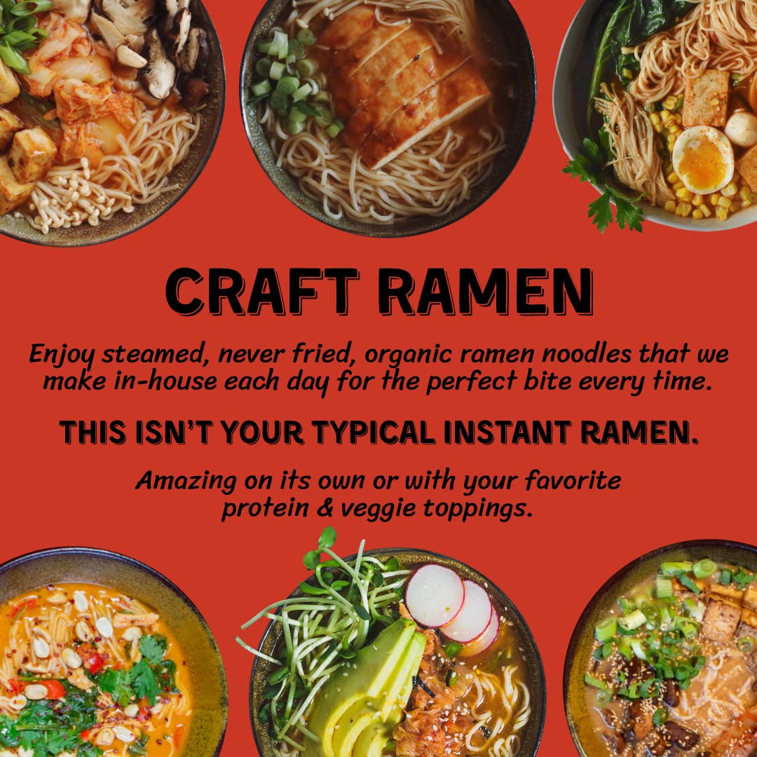 Mike'S Mighty Good Craft Ramen Vegetarian Kimchi Soup - Instant Ramen Noodles - Organic Instant Noodles - Vegan Ramen Soup - 2.3