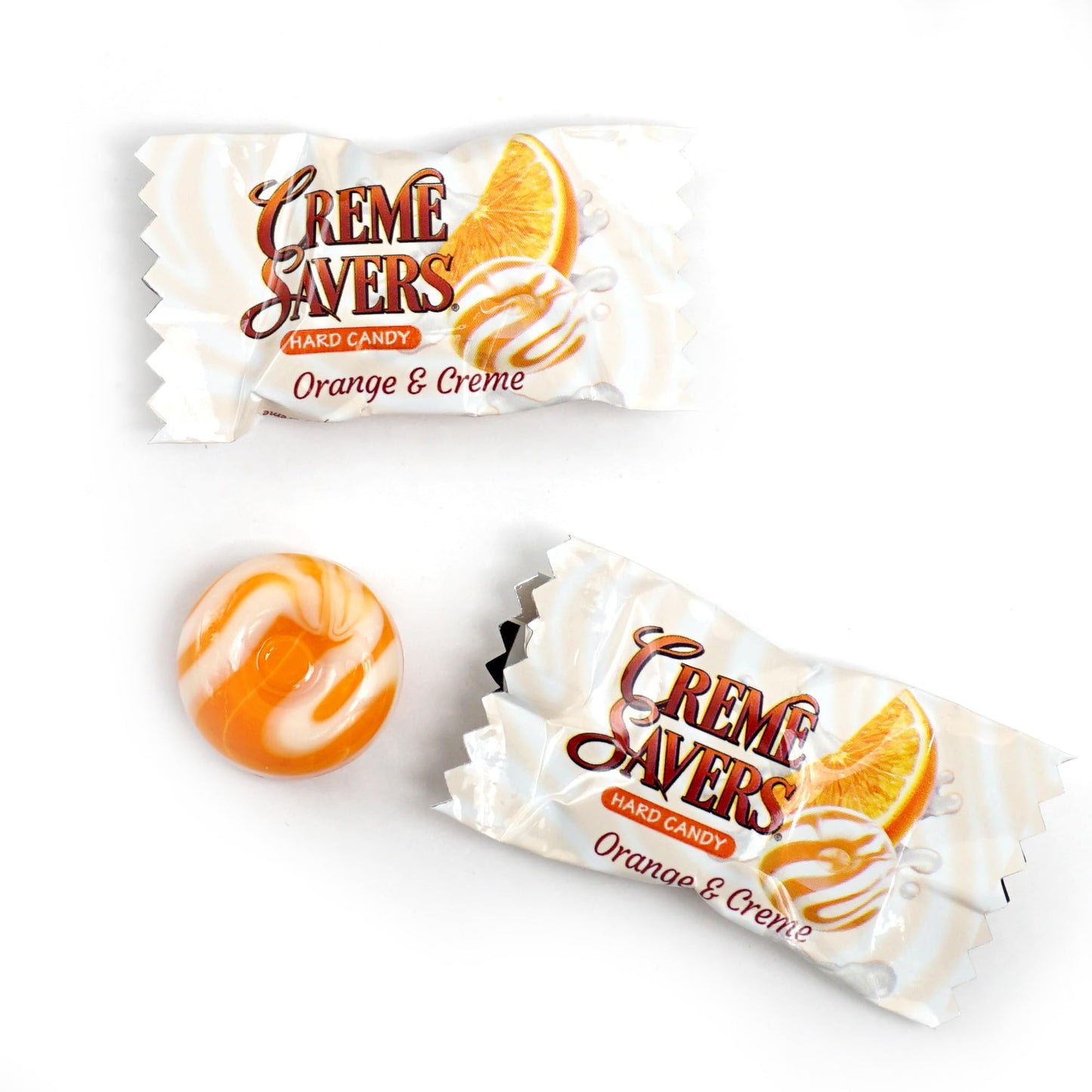 Cream Savers Orange & Cream, 6.25 Ounce Bag (Pack Of 4), Individually Wrapped Hard Candy, Orange Candy, The Hampton Candy Compan