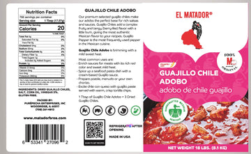 El Matador Guajillo Chile Adobo Paste Marinade - 18 lb Food-Service Bucket | For Pozole, Menudo, Birria & Enchiladas