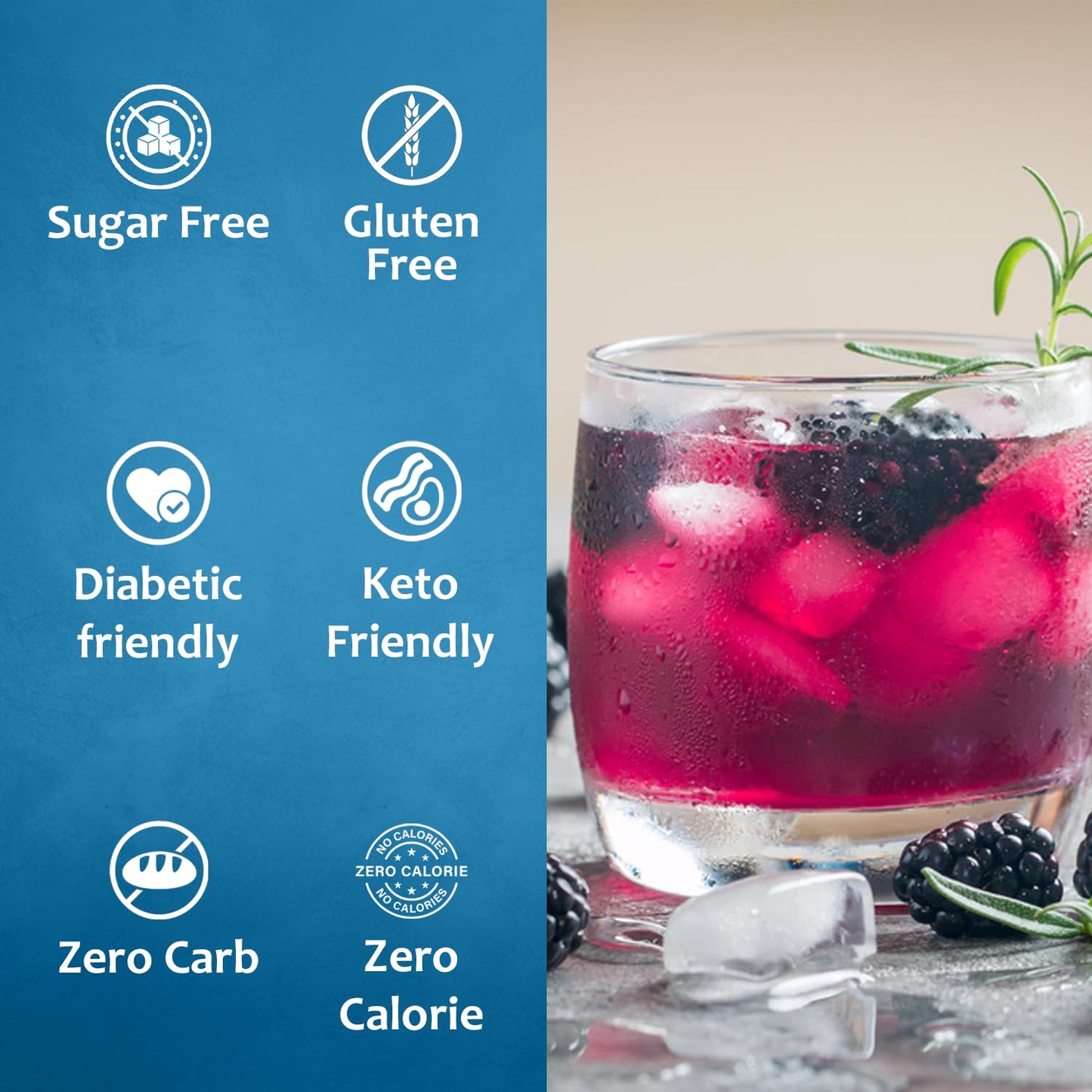 Syruvia Sugar Free Blackberry Syrup With Syrup Pump Dispenser - Blackberry Syrup Flavor, 25.4 Fl Oz - Perfect For Cocktails, Ice