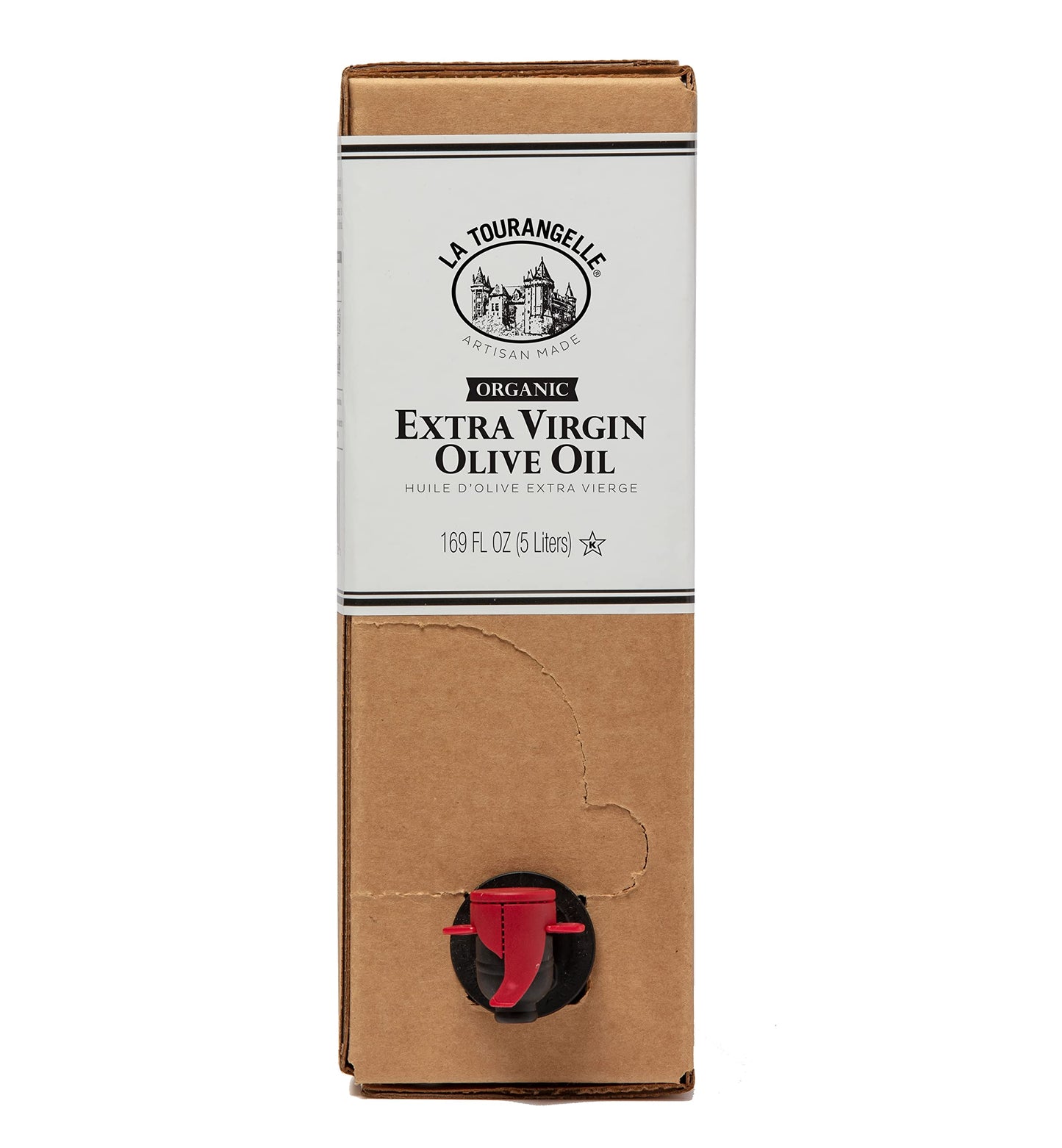 La Tourangelle, Organic Extra Virgin Olive Oil, Cold-Pressed High Antioxidant Picual Olives From Spain, 169 Fl Oz
