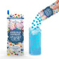 BOBAVIDA Popping Boba - Super Blue Raspberry Flavor - 5 Packets with Straws for Drinks, Desserts & Toppings