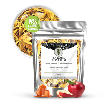 Nelson'S Tea Caramel Apple Chai Tea Loose Leaf - Cut & Sifted Red Rooibos Loose Leaf Tea, Black Tea With Cinnamon Chips, Pepperc