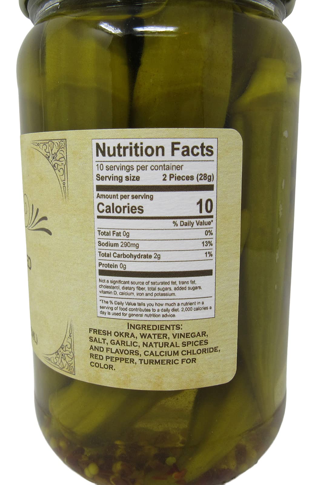Buc-Ee'S Spicy Pickled Okra In A Resealable Jar, Gluten Free, No High Fructose Corn Syrup, 16 Fl. Ounces