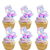 18Pcs Glitter Roller Skates Dessert Cupcake Topper Children Boy Girl Happy Birthday Party Decorations 80S 90S Retro Hip Hop Roll
