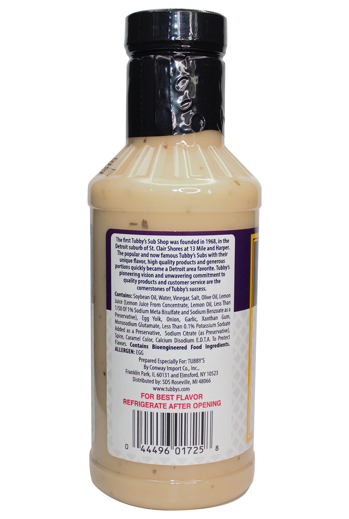 Tubby's Famous Dressing - 16 Fl Oz, Premium Salad Dressing, Perfect for Salads and Dips, Bold Flavor, Brand Quality