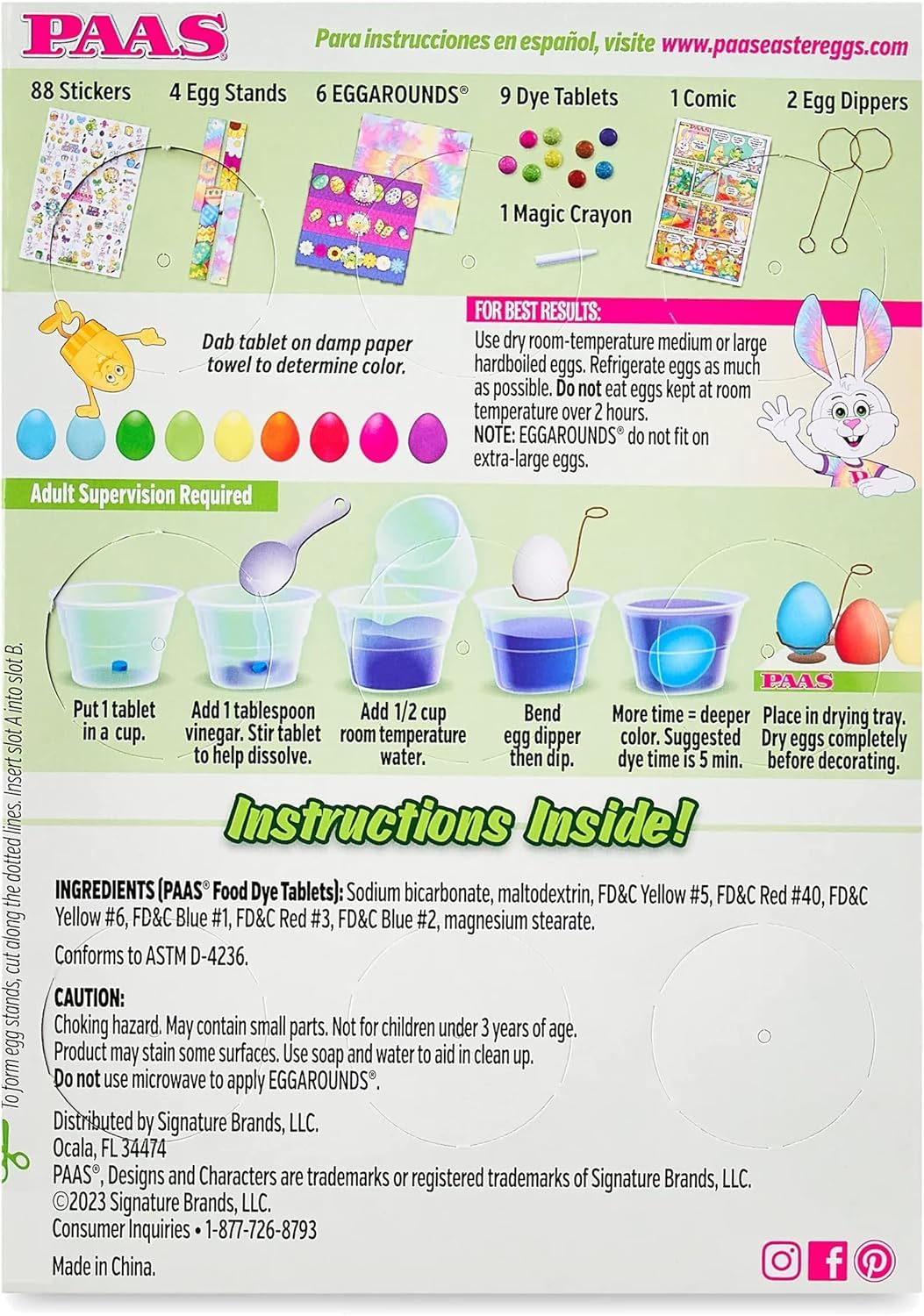 PAAS Deluxe Easter Egg Decorating Kit - Multicolor, Model SYNCHKG069474
