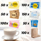 Assorted Sugar Variety Pack & Powder Creamer Packets 600 Count Pack - Individual & Bulk Raw Sugar Packets for Coffee - Perfect Variety of Single Serve Sweeteners & Creamers for Office or Home Station