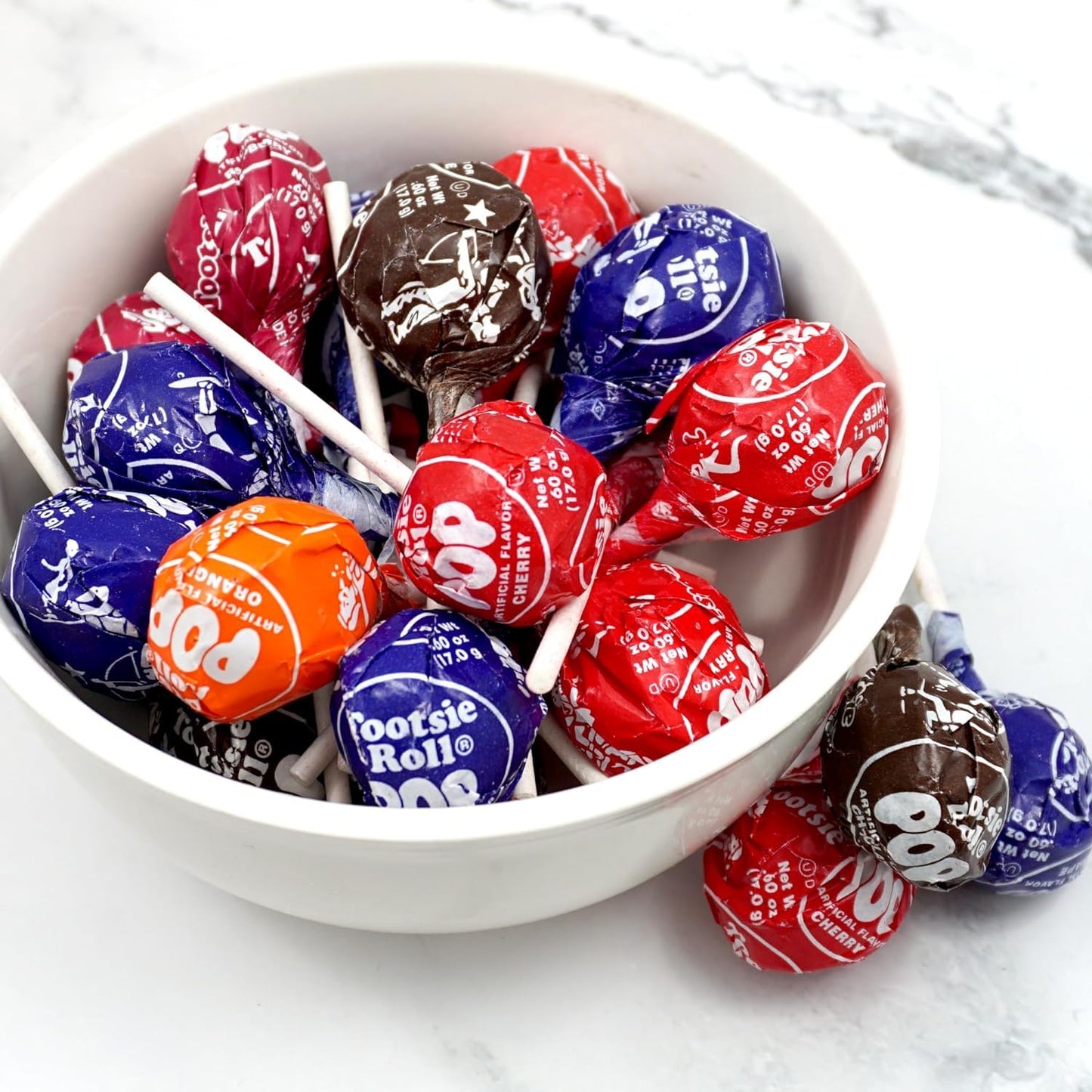 Assorted Fruit Flavored Tootsie Pops 1.5-Lbs- Five Classic Flavors Bulk Pack Of America'S Favorite Lollipops - Individually Wrap