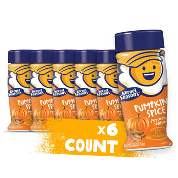 Kernel Season'S Popcorn Seasoning, Pumpkin Spice Seasoning With Real Cinnamon, 3 Ounce (Pack Of 6)