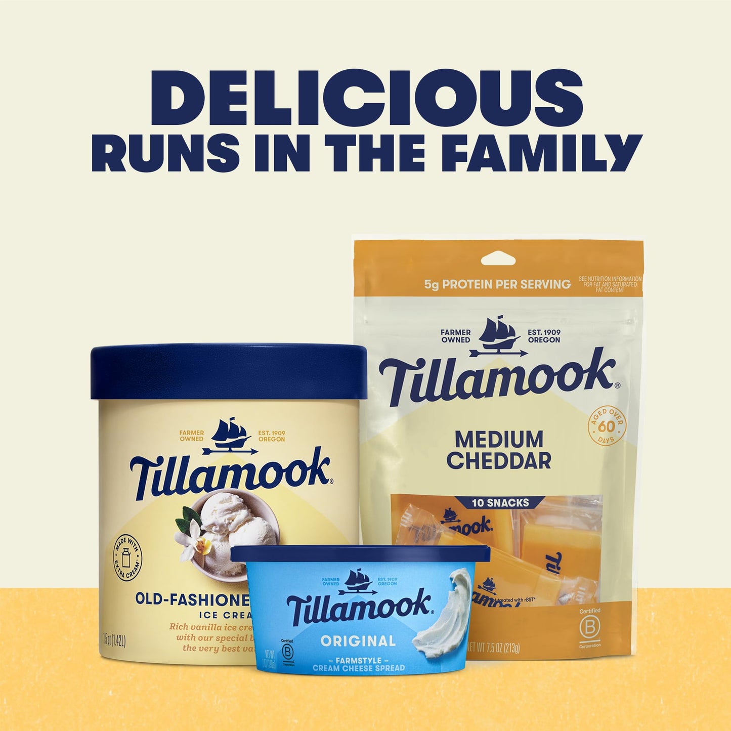 Tillamook, Medium Cheddar Cheese 3/4 oz Snack Portions, 10 ct