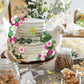 Bouiexye 61 Pcs Boho Cake Topper Balls Decorations Mini Balloon Cake Topper Retro Hippie Daisy Flower Acrylic Cake Topper For Bi